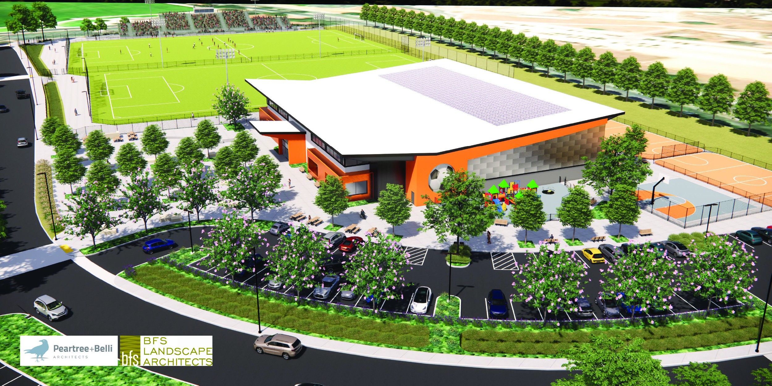 Salinas Regional Soccer Complex Field House Rendering