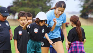 Soccer camp in Salinas, California.