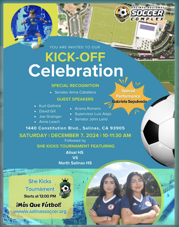 Salinas Regional Soccer Complex Kick-Off Celebration