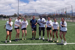 Girls soccer camp at the Salinas Regional Soccer Complex.