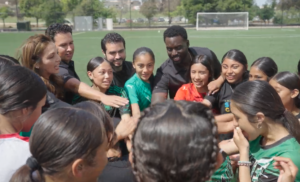 Salinas Regional Soccer Complex staff with youth soccer players.